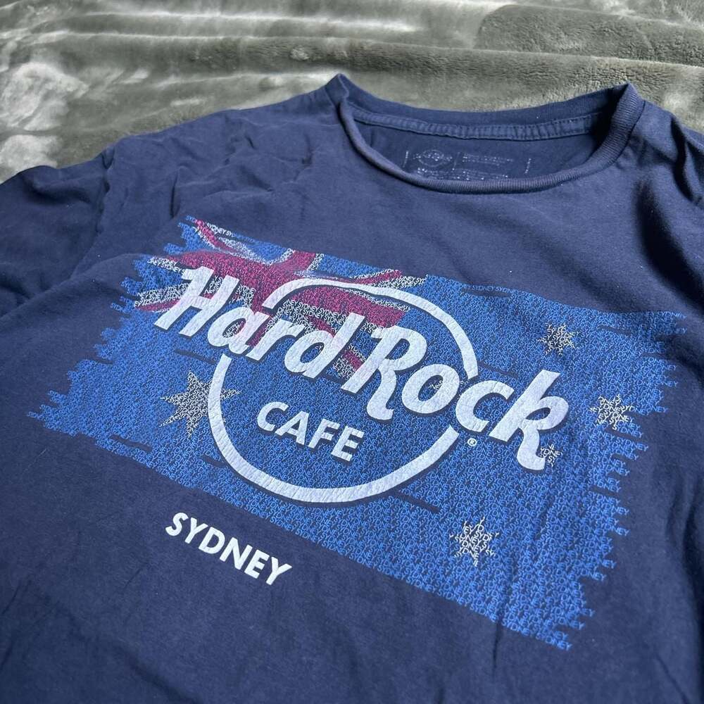 Vintage Hard Rock Cafe Sydney Blue T-Shirt - Baggy Fit XL